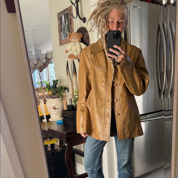 PIONEER Camel Leather western Jacket - Picture 4 of 16